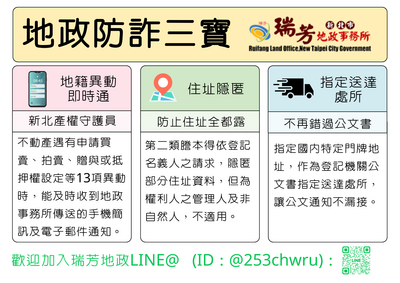 地政防詐三寶