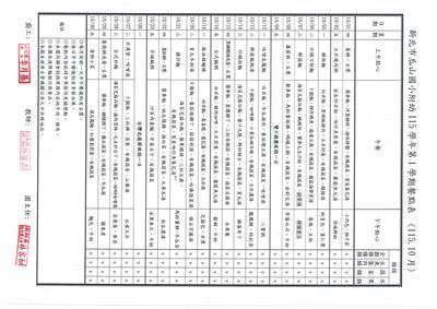 115年10月餐點表