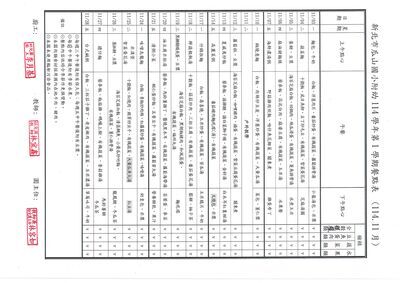 114年11月餐點表